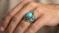 Preview: Ring Crazy Horse 925 Sterling Silber mit Türkis, Koralle, Lapislazuli Steine